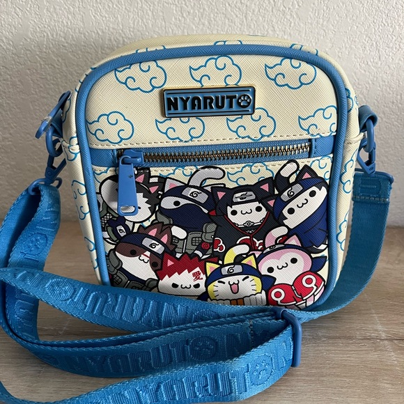 Naruto Nyaruto Ninja Cats crossbody bag - Picture 1 of 6